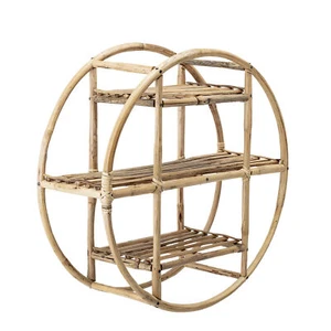 Bloomingville Regal SIA RATTAN Wandregal Rund 20 x 52 cm 3 Böden Stabil - Bild 1 von 1