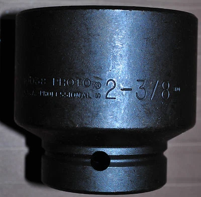 Proto® 1" Drive Impact Socket Size 2-3/8" In Hex - 6 Point Proto J 10038 USA  - Image 1 of 3