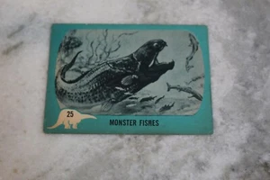 1961 Nu-Cards Dinosaur Series Monster Fishes #25 - Picture 1 of 3