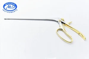 Pinza biopsia falegname-morgan 3mmx7mm morso 25cm manico oro ginecologia chirurgica - Foto 1 di 23