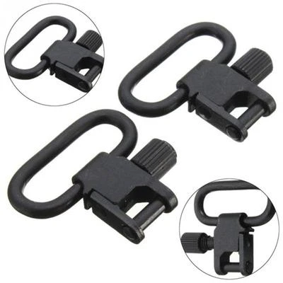 1.25" Rifle Gun Sling Swivels Quick Detach Heavy Duty Steel Swivel Set - Image 1 of 4