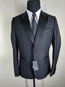 PAUL SMITH New Rare Made In Italy One Btn Tuxedo Side Vents Wool Blend 42 Reg