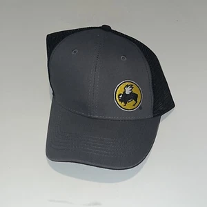 BUFFALO WILD WINGS RESTAURANT EMPLOYEE BLACK GRAY MESH BASEBALL CAP HAT OSFM - Picture 1 of 19