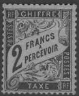 FRANCE STAMP TIMBRE TAXE N° 23 " TYPE DUVAL 2F NOIR " NEUF xx TTB SIGNE  K588