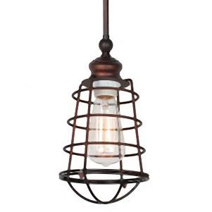 Mini colgante Design House 519652 Ajax 6"W - bronce Foto 1 de 4