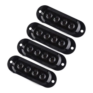 4x Amber Light Fender Side Marker Turn Signal Light Indicator Universal - Picture 1 of 6