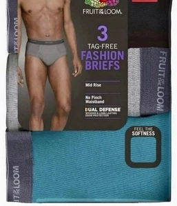 Größe XL Fruit of the Loom Herren Baumwoll Slips 3er Pack KOSTENLOSER VERSAND! - Bild 1 von 1