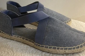 Sandalias Talbots Alpargata Azul Punta Cerrada Talla 8M - Imagen 1 de 7