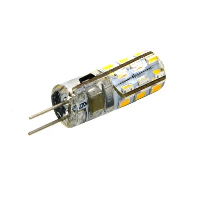 2pcs G4 AC 220V 2W SMD 3014 Lampada a lampadina a 24 LED (bianca calda) G4 - Immagine 1 di 4