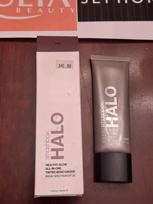 NIB $41 SMASHBOX HALO Healthy Glow ALL-IN-ONE Moisturizer FULL SIZE  dark - Image 1 of 2