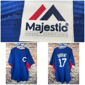Majestic Chicago Cubs Kris Bryant #17 royalblau Baseball Trikot XL - Bild 1 von 11