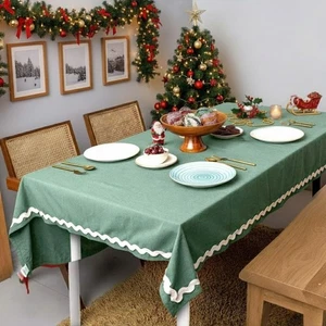 Tovaglia Natalizia|Rettangolo|60 x 84| Tovaglia Vischio per Decorazione Natalizia... - Foto 1 di 9