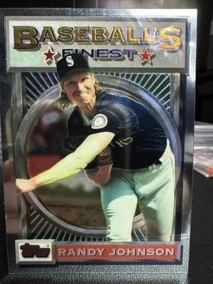 1993 Topps Finest Randy Johnson #154 Mariners Diamondbacks Yankees NM (AH) - Image 1 of 4