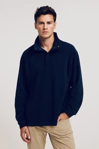 Tommy Hilfiger Men’s Sweatshirt – Size L – Zipped Collar – Excellent Condition - Picture 1 of 9