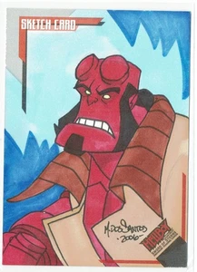 Hellboy Animated Sword of Storms 2007 Sketch Card SK.5 Mark Dos Santos #108/248 - Picture 1 of 4