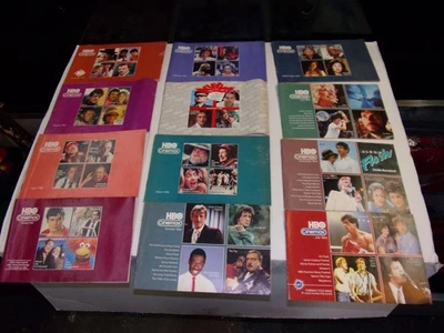 LOTE DE 12 GUÍAS DE TELEVISIÓN DE PELÍCULAS CINEMAX HBO HOME TAQUILLA 1982-83 USADAS CON DESGASTE LT Foto 1 de 4