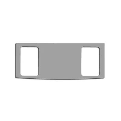 Placa de interruptor descongelador de aço inoxidável polido 2 furos para 2001-05 Chrysler PT Cruiser - Imagem 1 de 2