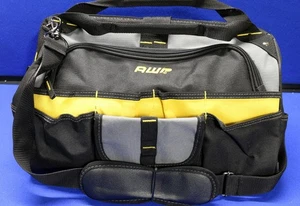 NEW AWP Black/gray/yellow Polyester 18-in W x 12-in D x 8.5-in L Zipper 1L-2218 - Picture 1 of 12