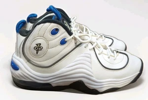 ZAPATOS NIKE AIR PENNY (GS) TALLA 6.5 NIÑO 2015 820249 100 BLANCO/AZUL REAL - Imagen 1 de 6