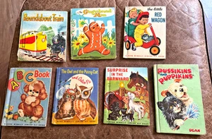 7 Little 50s Children's Kids Books Rand McNally Junior Elf Whitman Tell a Tale - Foto 1 di 23