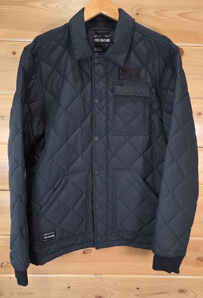 Fox Racing Diamond Quilt Jacket Men XL Button Down Lightweight - Image 1 of 4