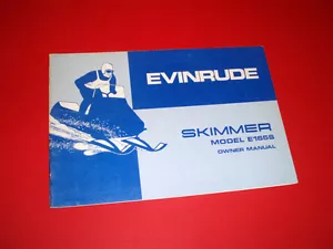OMC • NOS Vintage Snowmobile Owners Manual Evinrude E165S Skimmer - Foto 1 di 1