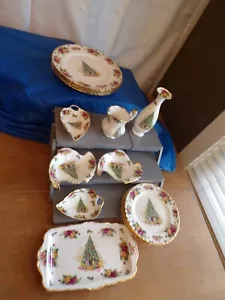 Royal Albert Old Country Roses China 17 Weihnachtszauber @1990 Sammlungsstücke - Bild 1 von 21