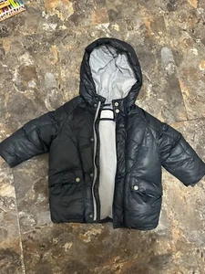 Zara Baby outerwear puffer jacket size 2/3 years Grey Hooded - Picture 1 of 3