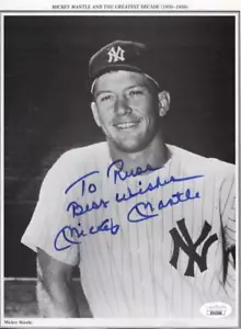 Mickey Mantle signiertes Autogramm 7x10 Magazin Foto - New York Yankees JSA COA - Bild 1 von 3