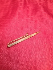 Vintage Pencil Tie Bar Clip 1950s Red Lucite End With Lead Writes 304 - Picture 1 of 4