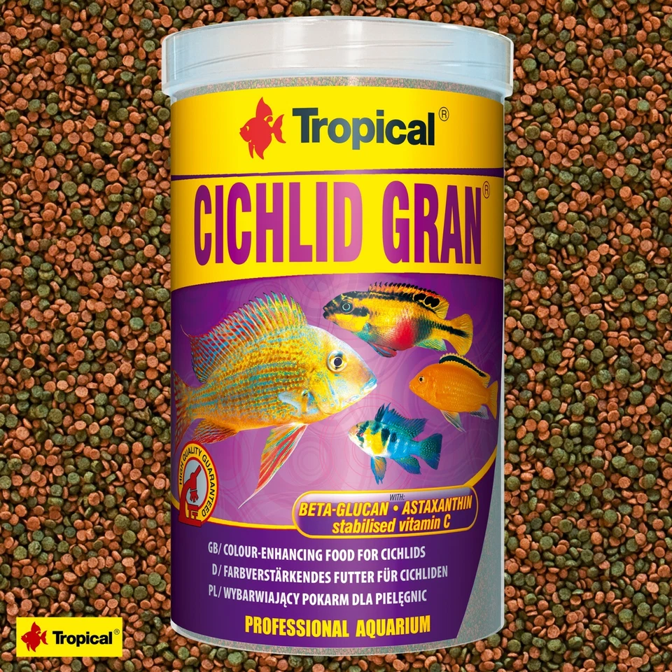 Tropical Cichlid Gran 1000ml ( 1L ) farbverstärkendes Futter