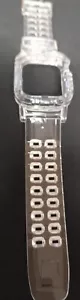 Clear Watch Band Compatible for Apple Watch Band 45mm 44mm 42mm 41mm 40mm 38mm - Picture 1 of 4