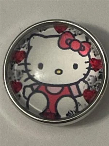 Fit Ginger Snap Hello Kitty Glass 20mm snap - Picture 1 of 1