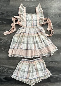 Well Dressed Wolf Size 12 Plaid Pinafore Set - Picture 1 of 3