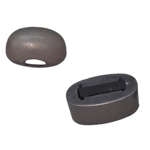 2er-Set einfaches schwarzes John Lee - Fuchi & Kashira für Samurai Schwerter - Picture 1 of 3