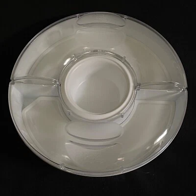 PAMPERED CHEF CHILLZANNE SECTIONAL SERVER #2791 (no small round lid) - Image 1 of 4