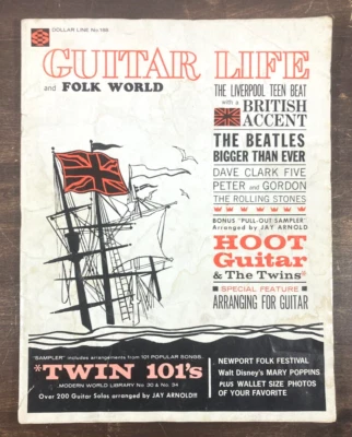 Guitar Life And Folk World 1964 revista de partituras The Beatles Dave Clark Five Foto 1 de 4