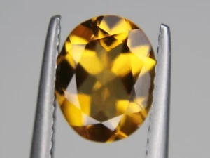 Natural Citrine Oval VVS 9x7mm 1.73ct Best Golden Yellow Brazil Loose Gemstone - Picture 1 of 10