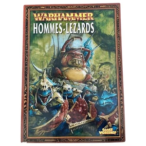 Warhammer livre d'armée hommes lezards bords rouges - Picture 1 of 1