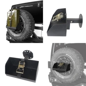 Soporte de montaje Jerry Can para neumático de repuesto de acero para Jeep Wrangler TJ JK JL 1997-2025 - Imagen 1 de 12