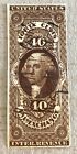 US R53a / 1862-1871 40c GW Inland Exchange Revenue Stamp Imperf, Used, CV $2,500