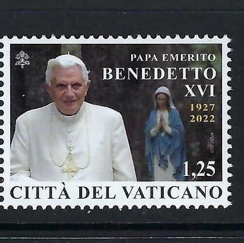 2023 Vatican City:  In Memory of Pope Emeritus Benedict XVI  MNH Cover