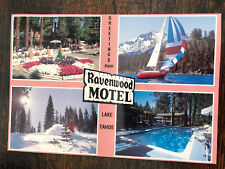 Greetings from Ravenwood Motel South Lake Tahoe California Postcard