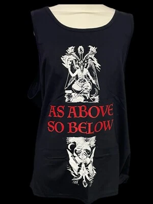 Camiseta sin mangas Baphomet As Above So Below talla EXTRA GRANDE Sigil of Lucifer  Foto 1 de 4