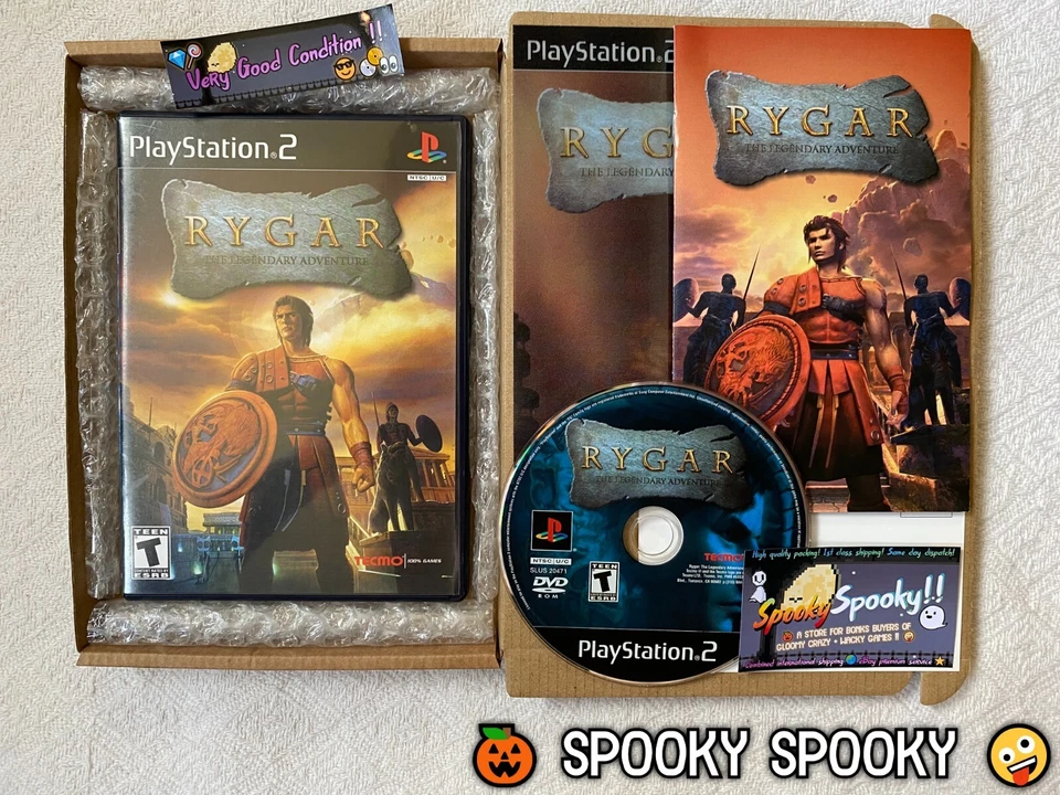 Rygar PS2 - NTSC-U/C USA VGC CIB with Reg & Lenticular Art Card - Tracked - Image 1 of 4