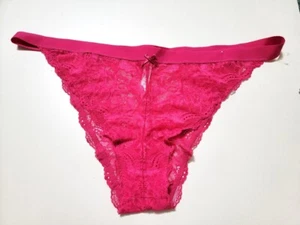 Cacique women's lace thong pink plus size 26/28 - Picture 1 of 5