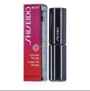 Shiseido Lacquer Rouge  # RD215  / RD 215 Size   6ml / 0.2oz Lip Color With Box