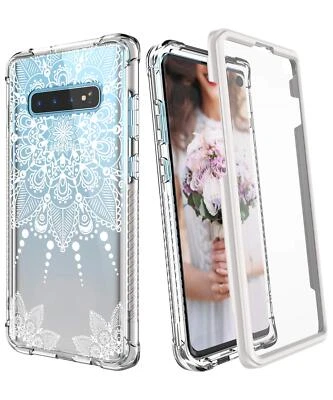 Samsung Galaxy S10 Case Clear Mandela Pattern - Image 1 of 4