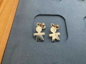 Alessi Ohrhänger Mann Girotondo KK61 / 1 M, 925er Silber, Originalverpackt - Bild 1 von 7