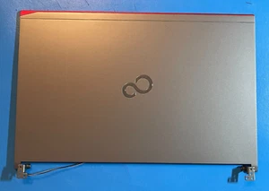 FUJITSU LIFEBOOK E754 E756  Back LCD Cover w/ Hinges + Antenna L/R + FHD Webcam - Picture 1 of 2